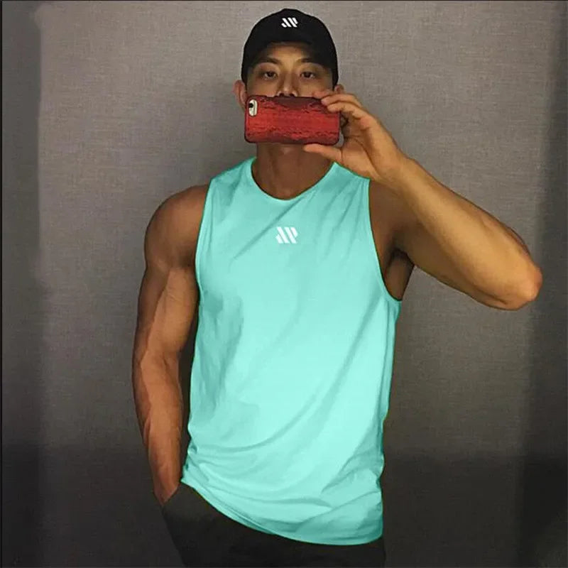 Men's Gym Tank Top – Sleeveless Bodybuilding Stringer Vest