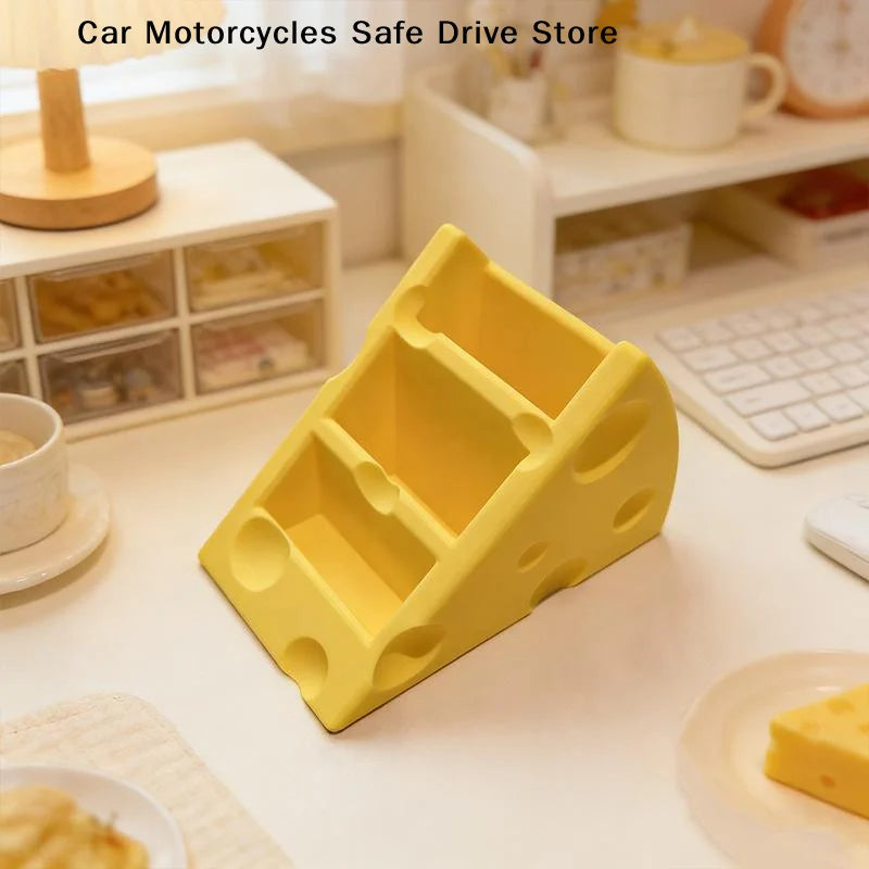 CMSundries Organizer Cheese Remote Control Storage Box 3 Grids