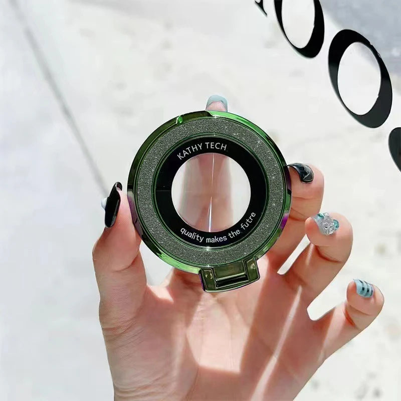 Bling Glitter Ring Holder MagSafe Phone Stand – iPhone & Samsung Phone Ring Holder Zpaxo Green