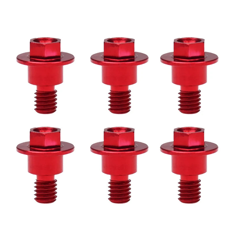 M6 12 Screw Bolts KT SX SXF Motorcycle Fork Guard Compatible YZ WR TC Zpaxo Red