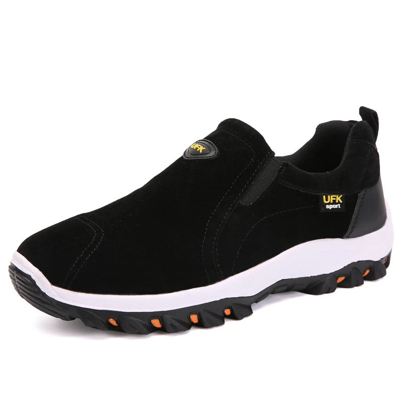 Daddy Shoes Spring Autumn Middle-aged Elderly Walking Comfortable Zpaxo 005-1 Black 41 China Mainland