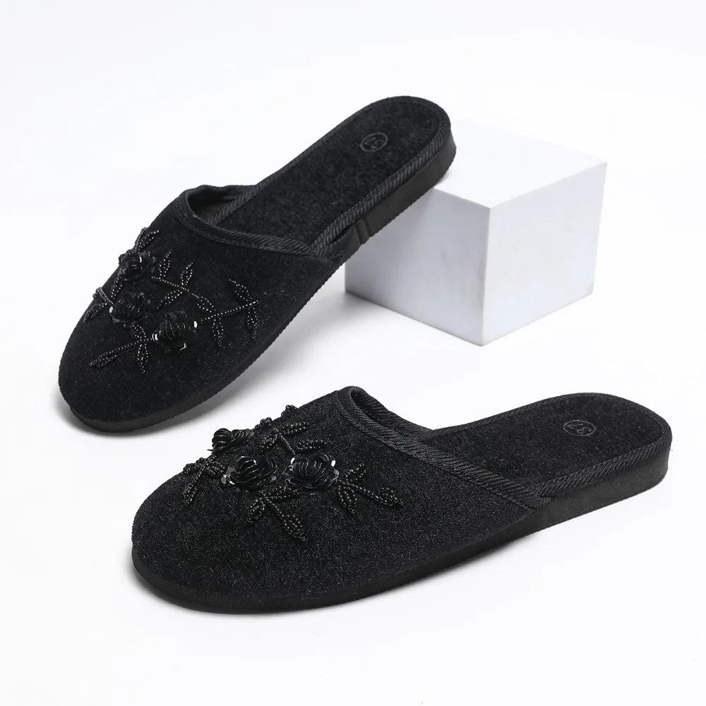 Women's Round Headed Slippers 2026 Vintage Home Flat Casual Sandals