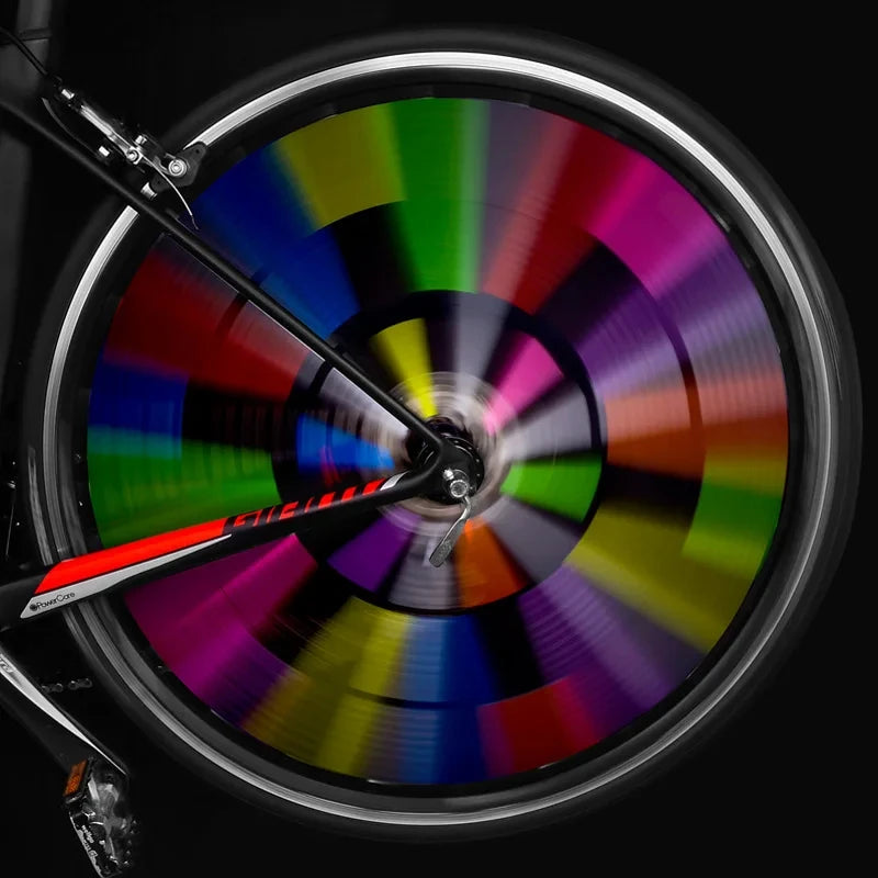 Bicycle Wheel Spokes Reflective Sticker Tube Warning Strip 12Pcs MTB Bike Reflective Mount Clip Wheel Spoke Reflector Stripe Zpaxo