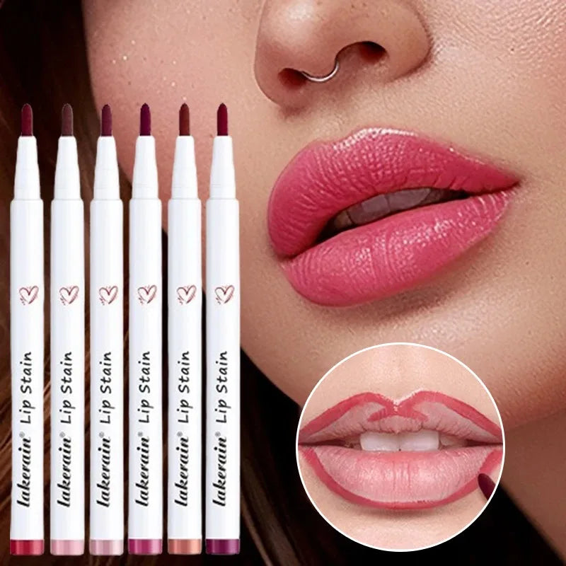 Waterproof Matte Lipliner Pencil Red Contour Tint Lipstick
