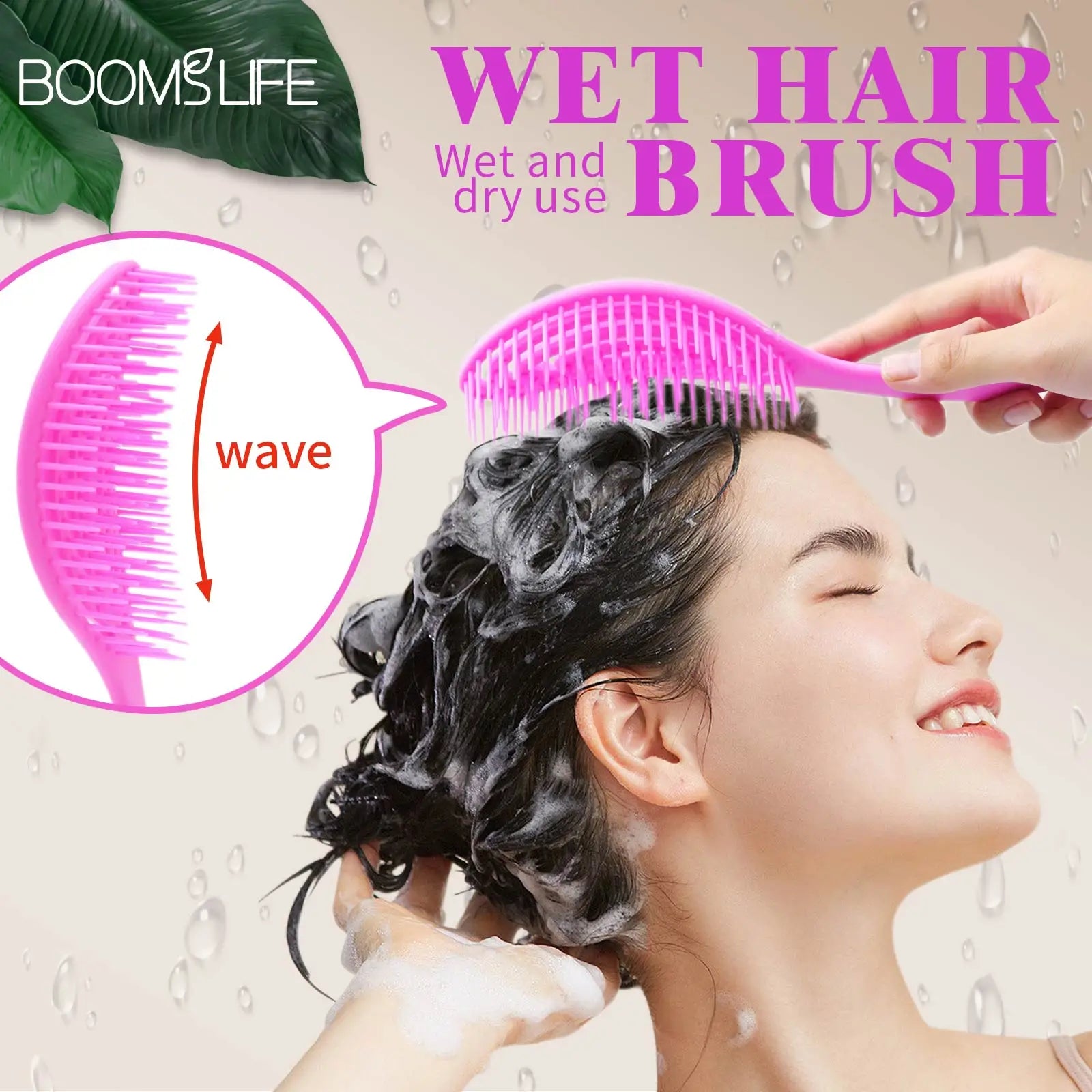 Vented Hair Brush WideTeeth Anti-static Comb for Women Scalp Massage Wet Dry Hairs Combs Detangling Hairdressing Styling Tools Zpaxo