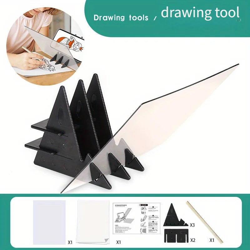 PVC Optical Drawing Board Tracing Reflection Sketching Tool Artists