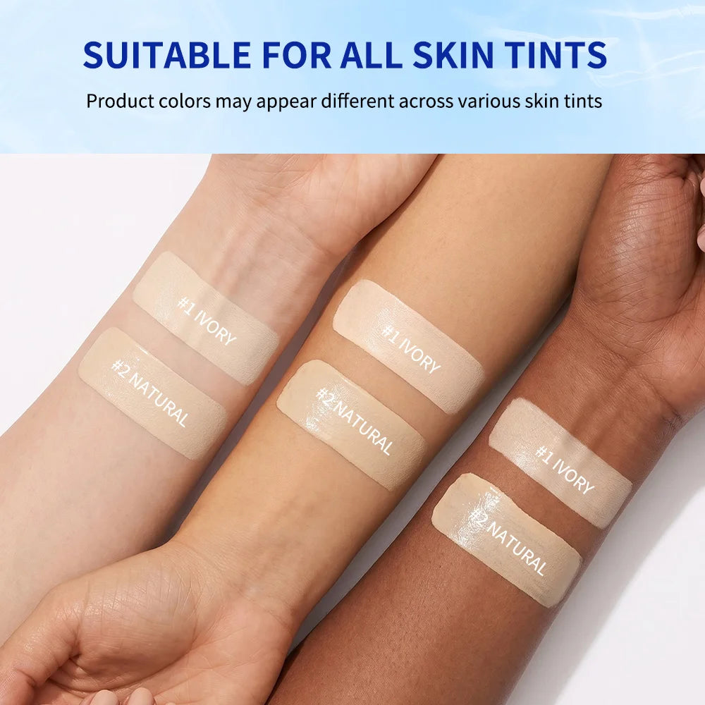 Collagen Hydro Air Cushion CC Cream Long Lasting Hydration Concealer Natural Dewy Finish Makeup Base Zpaxo
