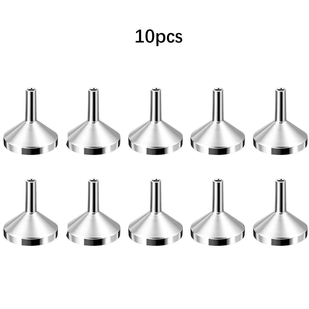 Stainless Steel Mini Funnels with Filter – 5/10 Pack Kitchen Set