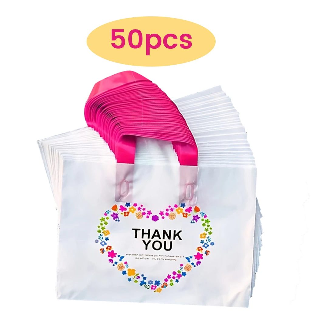 Reusable Gift Tote Bags 50/20 Pack – Retail & Holiday Shopping