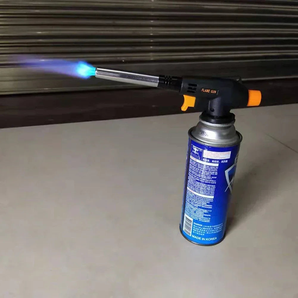 Outdoor Camping Welding Gas Burner Flame Torch BBQ Cooking Ignition Flamethrower Portable Gas Torch for Cooking And Camping Zpaxo