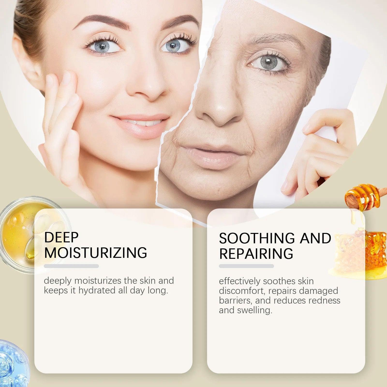 Wiyun Face Cream for Dark Spots Removal Fine Lines Repair Damaged Skin Firming Lifting Sagging Improvement Nourishing Skin Care Zpaxo