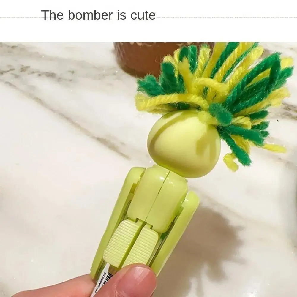3D Fried Hair Man Boxing Pen Creative Pressure Reducing Neutral Candy