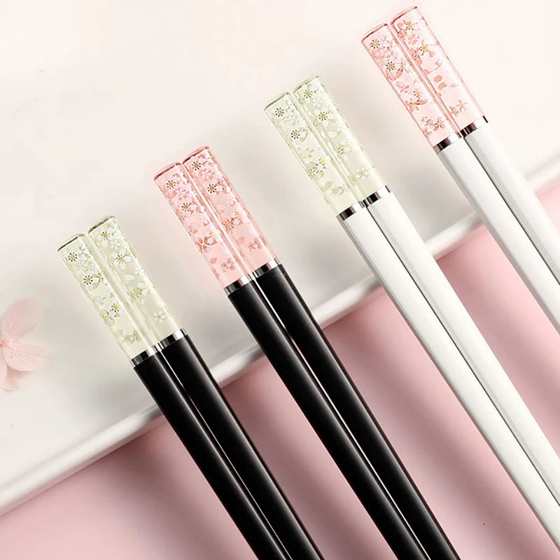 Amber Japanese Chopsticks Antibacterial Anti-slip Temperature
