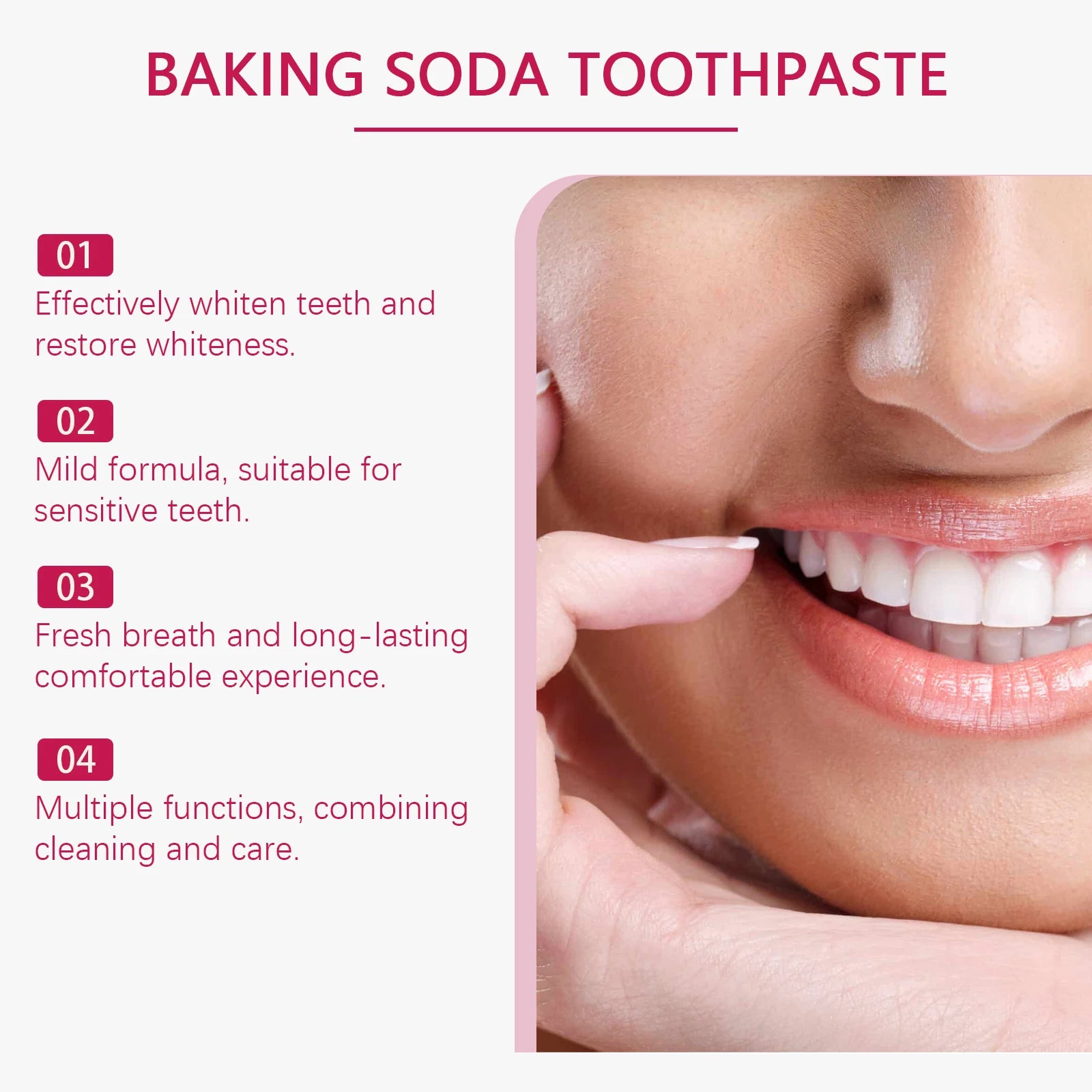 Oralhoe Baking Soda Toothpaste – Mint, Whitening & Anticavity Whitening Toothpaste Zpaxo