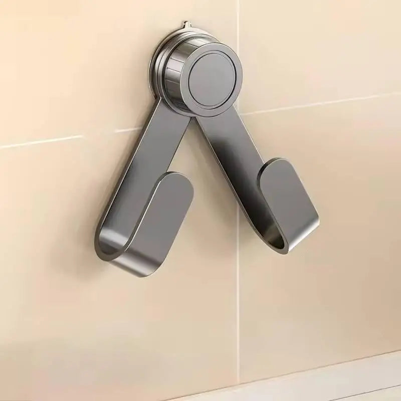 No Drill Suction Cup Rotating Kitchen Organizer Wall-mounted Pot Lid Zpaxo Gray