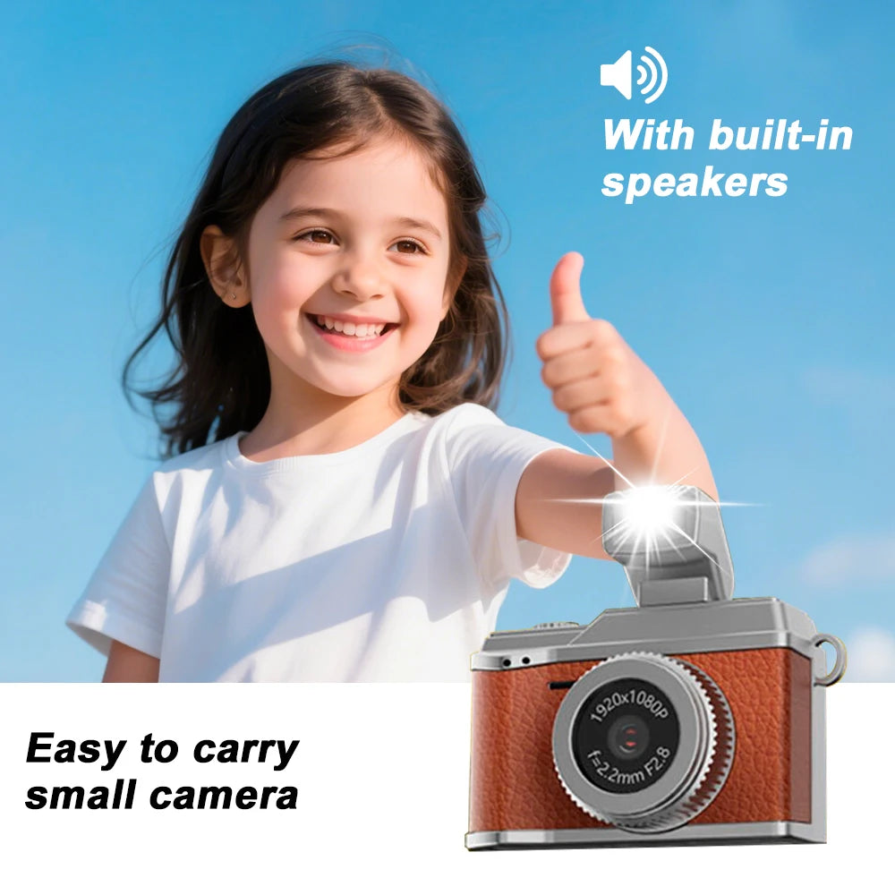S150 New Retro Wearable Mini Camera HD 1080P With 0.96" IPS Screen Portable Pocket Video Recorder Very Small Camera Gift Zpaxo