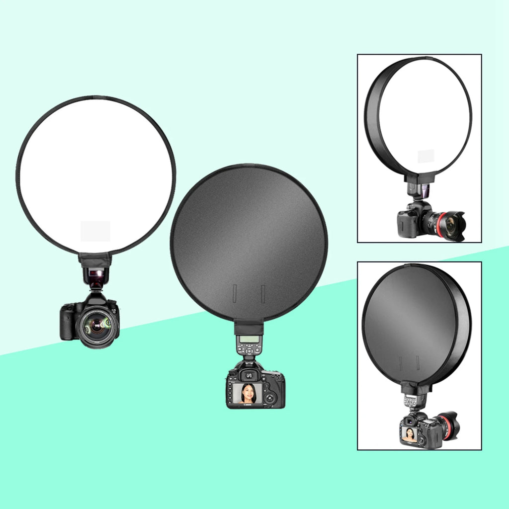 40CM Portable Foldable Round Shape Softbox Diffuser for Camera Flash Light Softbox Diffuser Round Diffuser Zpaxo