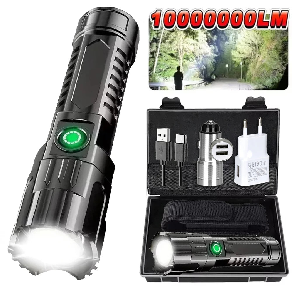 KDULIT Zoomable LED Flashlight – Rechargeable, 3 Modes