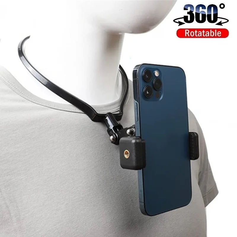 Hands Wearable Neck Holder Lazy Phone Stand Universal Hanging Mount