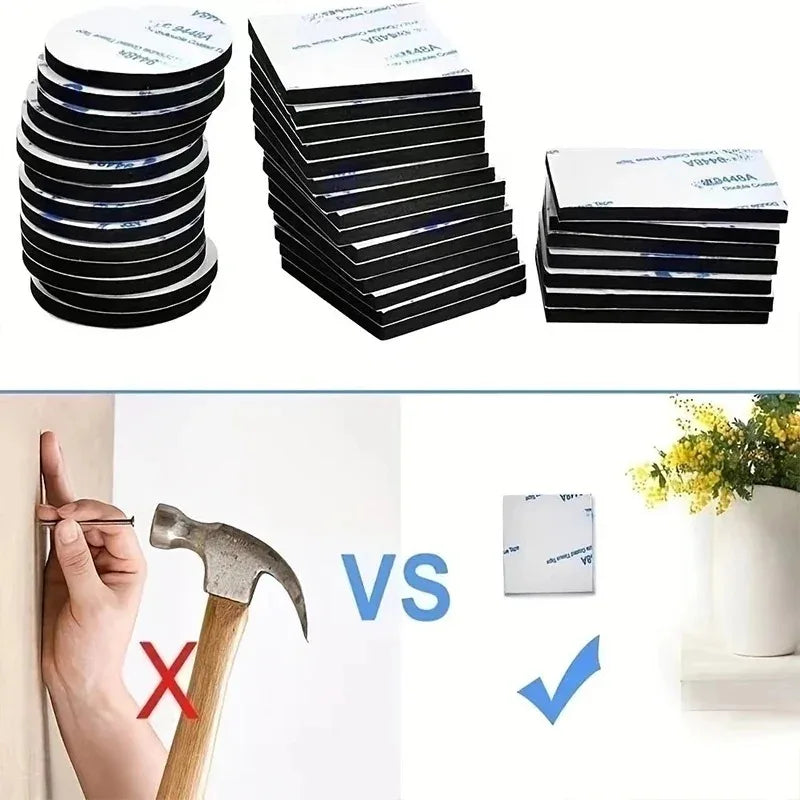 Strong Double-sided Tape Set Without Trace Thickened EVA Foam Adhesive Stickers Fixed Wall Sponge Adhesive Car Special Patches Zpaxo