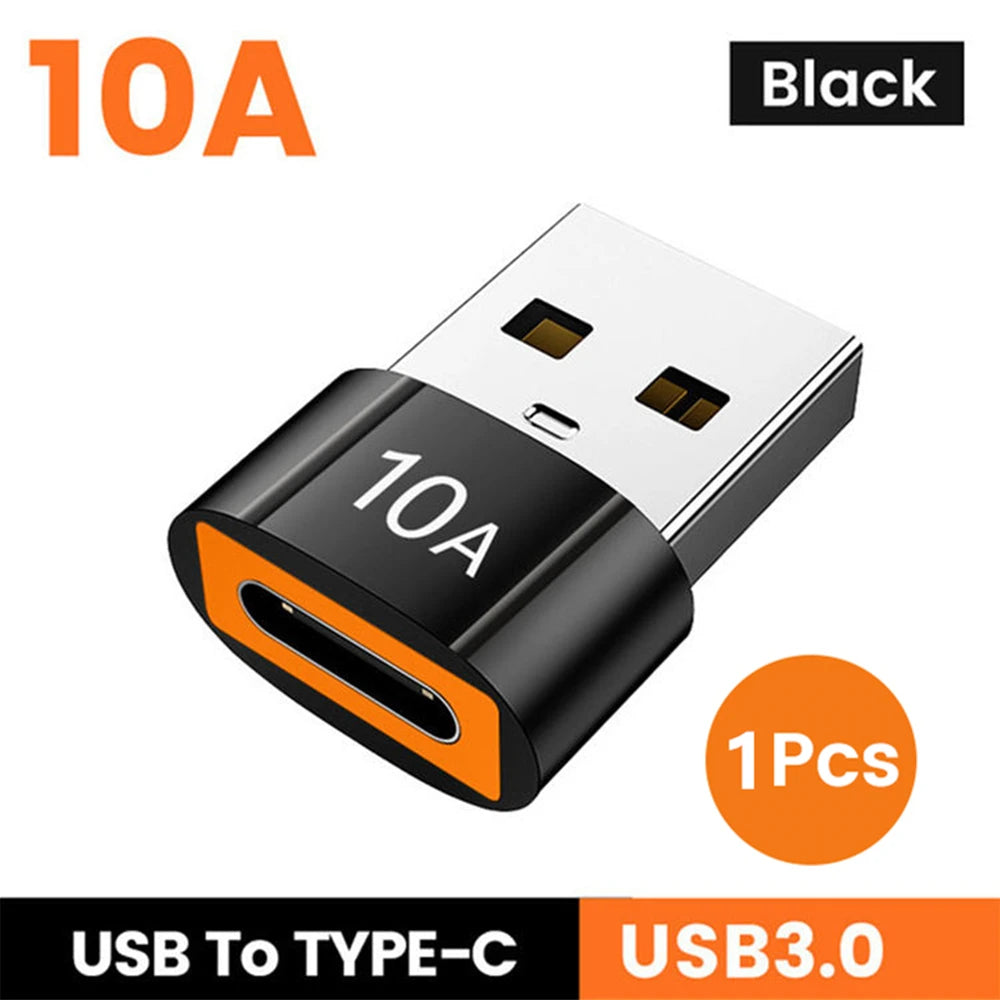 10A USB C OTG Adapter Converter 3 0 240W Laptop Xiaomi Macbook