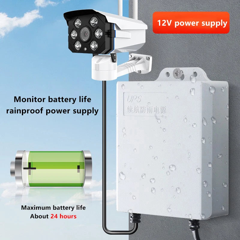 Waterproof UPS 12V Power Supply for CCTV & IP Cameras