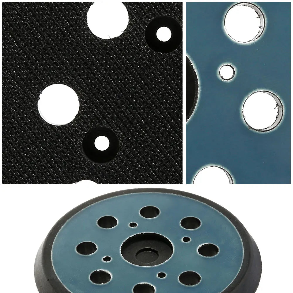 125mm Sanding Backing Pad Electric Tools 5 Inch 8 Holes Backup Stick Polishing Machine Sander Disk Discs Porter Pad Hook Loop Zpaxo
