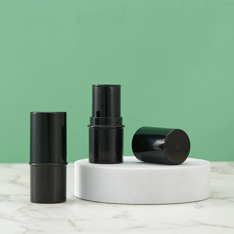 Refillable Lipstick Tube Lip Balm Container Empty Cosmetic Containers Zpaxo Black