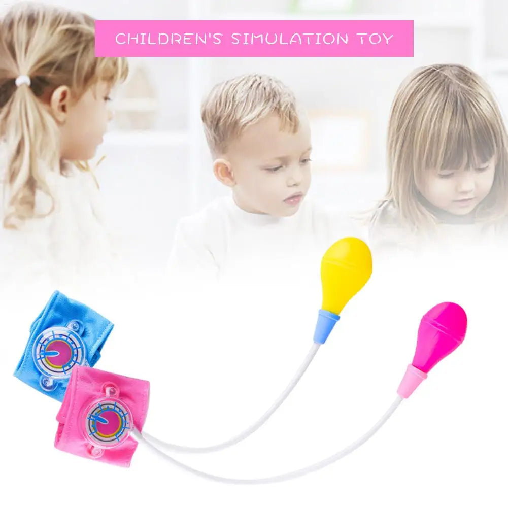 Kids Doctor Play Set - Simulation Blood Pressure Monitor Toy, Pretend Medical Checkup Kit for Children Educational Gift Zpaxo