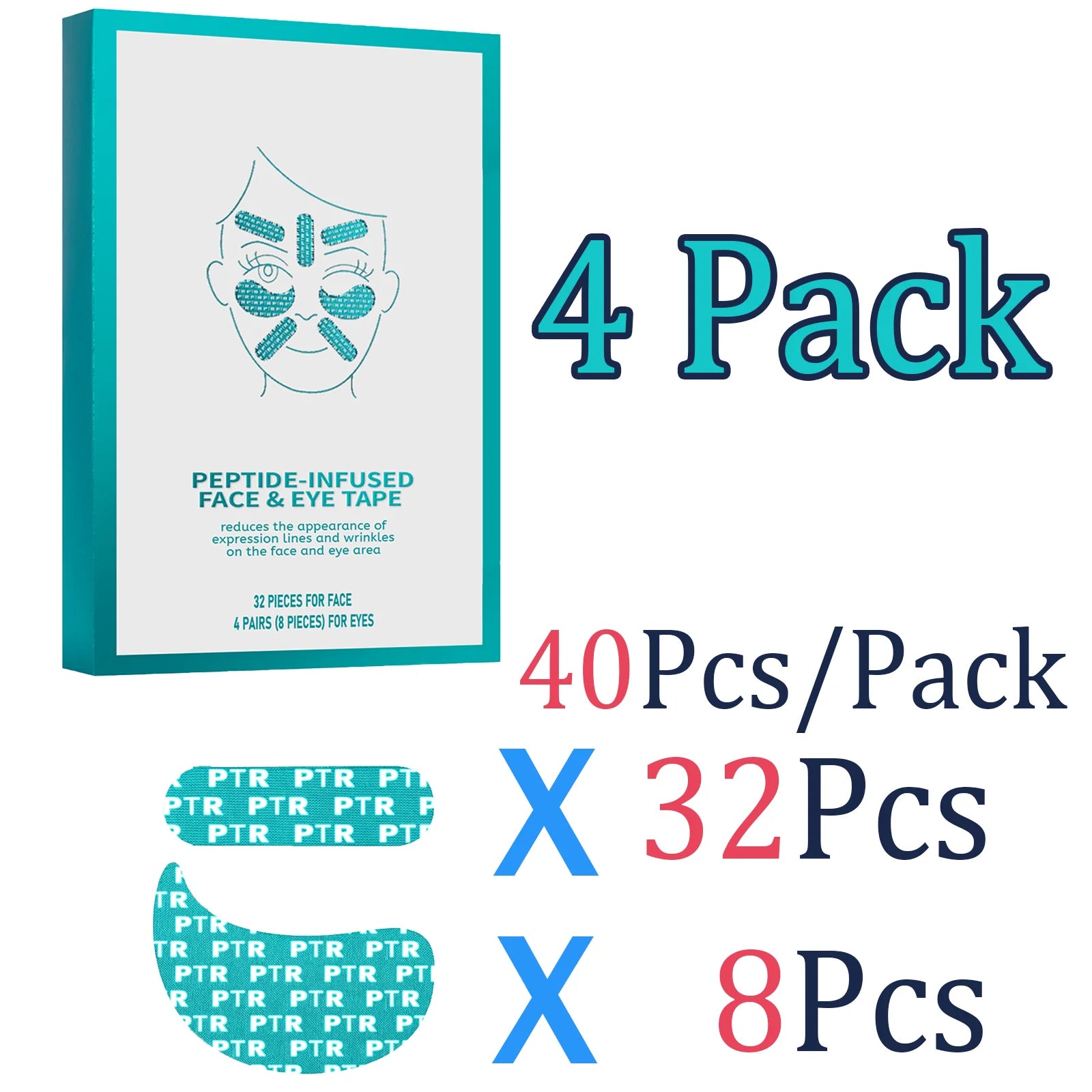 40pcs Niacinamide Serum Eyes Face Patch Gentle Nourishing Barrier Protection Anti Dryness Skin Nourishment Moisturizer Skincare Zpaxo 4 Pack