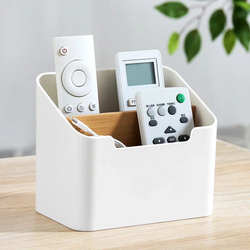 Plastic Desktop Storage Box for Remote Controls Tissues Cosmetics Office Supplies Living Room Organization Zpaxo