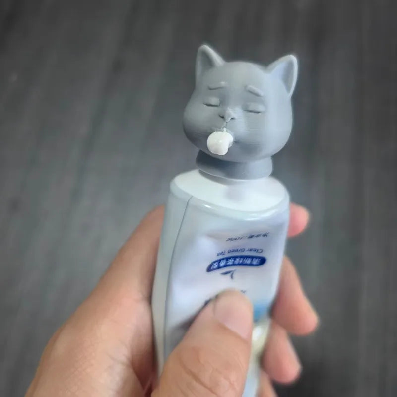 Creative Cat Toothpaste Squeezer Adorable Animal-shaped Dispenser