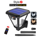 Solar Wall Light Waterproof Outdoor Courtyard Porch Lighting Easy Zpaxo Single-Warm China Mainland