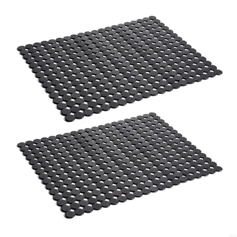 5mm Thick PVC Sink Cover Mats Prevents Utensils From Slipping 40x30 Sink Liners Zpaxo for solid. black CN