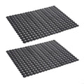 5mm Thick PVC Sink Cover Mats Prevents Utensils From Slipping 40x30 Sink Liners Zpaxo for solid. black CN