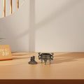 Chinese Copper Qilin Incense Burner Mini Three-Legged Dual-Handle Censer for Frankincense Bakhoor Aromatherapy Feng Shui