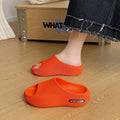 SHAJI Men Cloud Slides Summer Thick Sole Non Slip Flip Flops Fashion