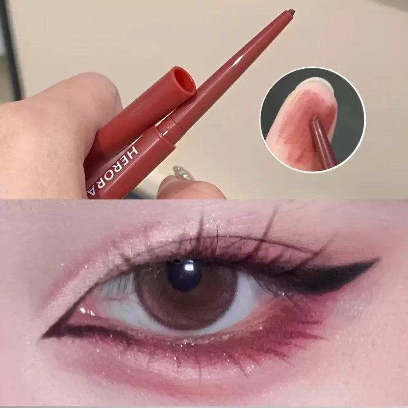 12 Colors Eyeliner Pencil Wine Red Waterproof Lasting Matte Brown Eyeshadow Contour Stick High Pigment Lying Silkworm Eye Makeup Zpaxo