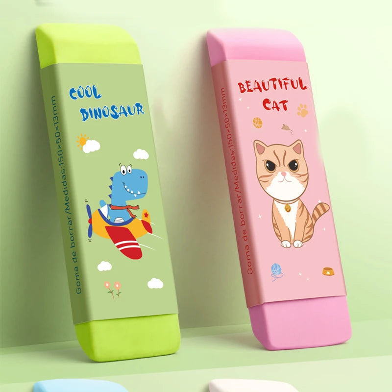 Giant Cartoon Eraser for Kids – 150x50mm Low-Dust Block