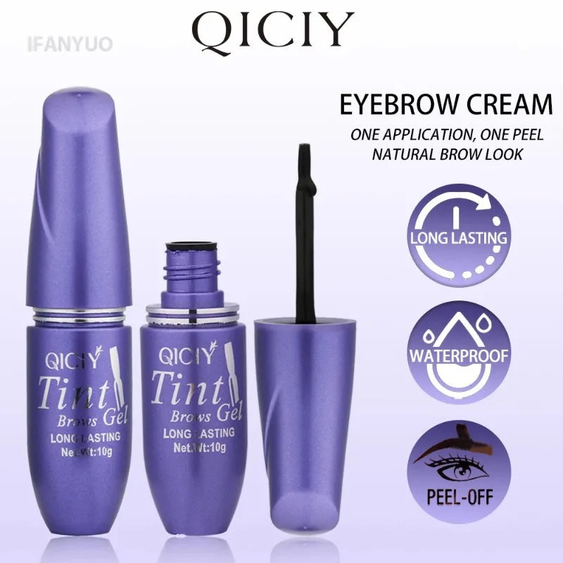Semi-permanent Peel Off Eyebrow Dye Cream Waterproof Sweatproof Brow