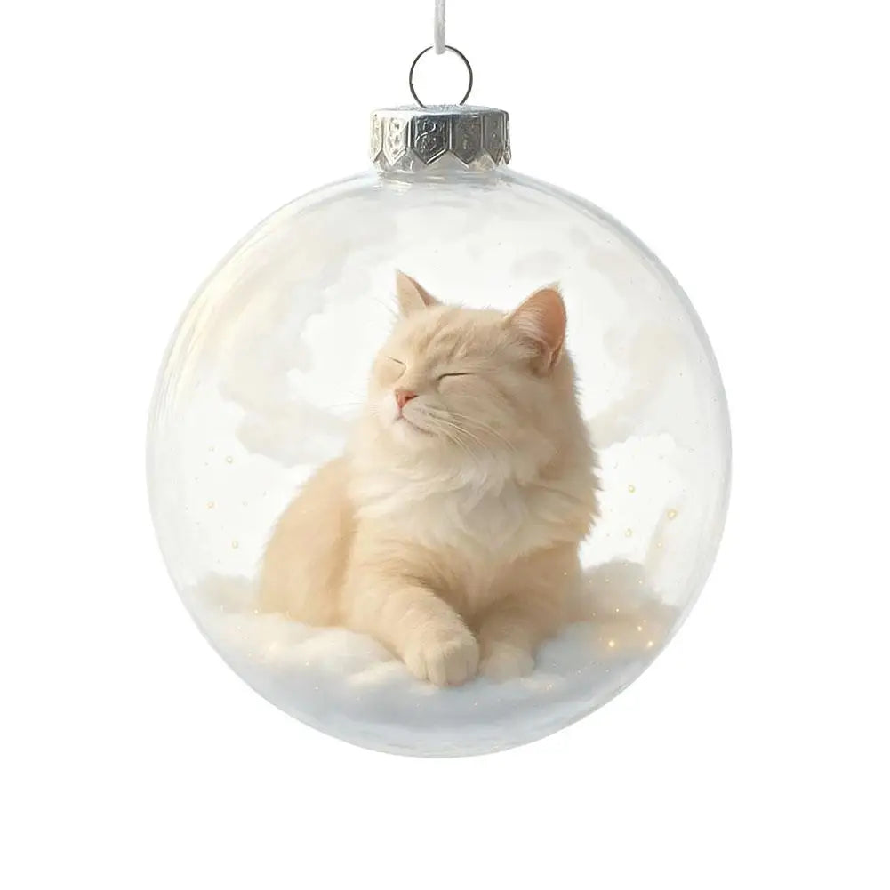 3D Cat Christmas Ornament – Kitten Bauble Tree Decoration Christmas Tree Ornament Zpaxo B