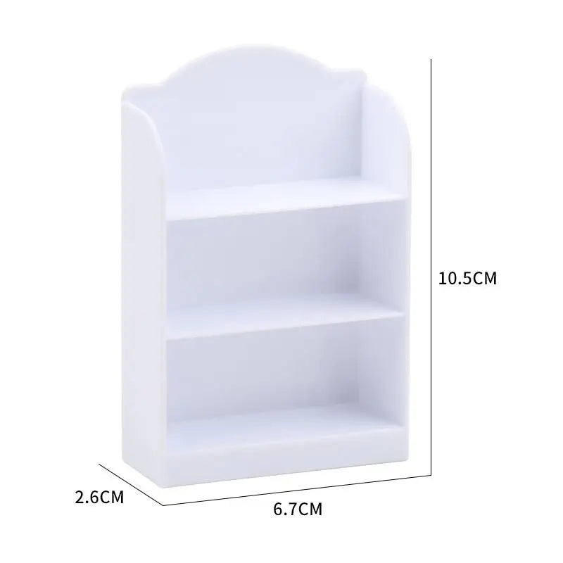 1 12 Dollhouse Miniature Supermarket Shelf Display Stand Storage Rack Zpaxo White