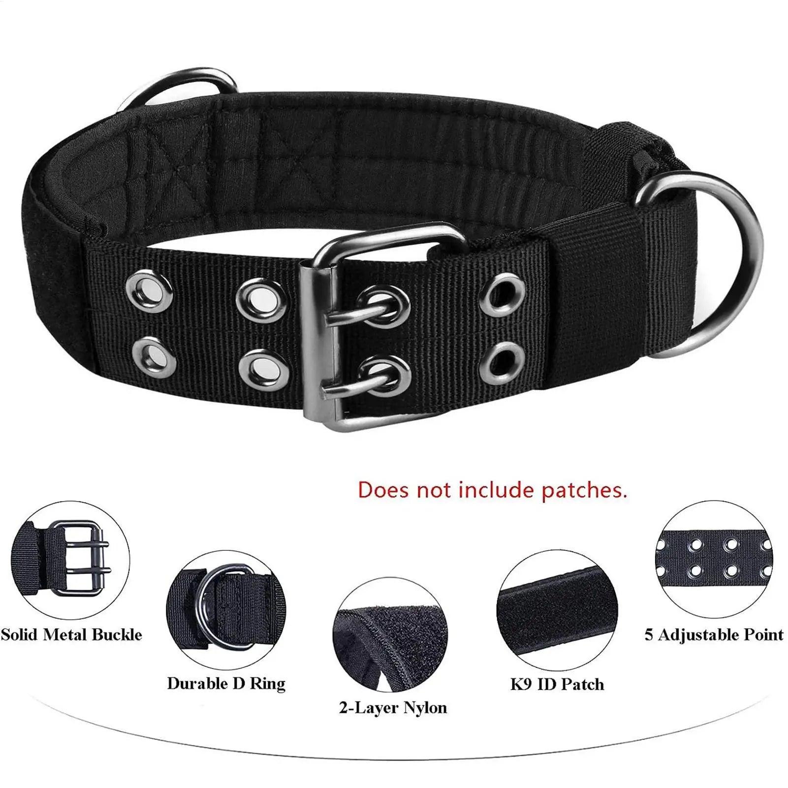 Boy Dog Collars Soft Nylon Heavy Duty Adjustable Lead Medium Collar