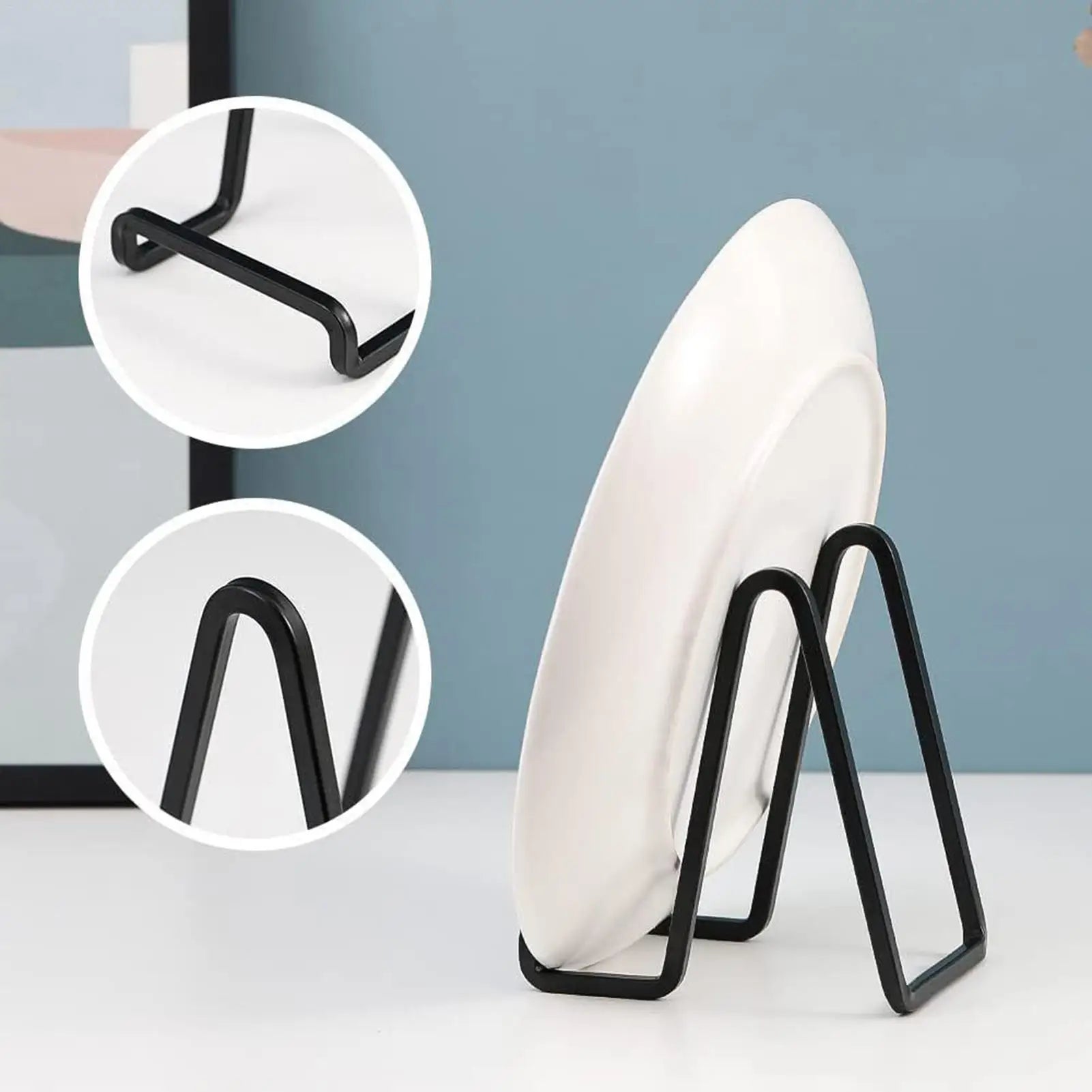 Plate Stands Display Holder Easel Frame Photo Record Book Bowl