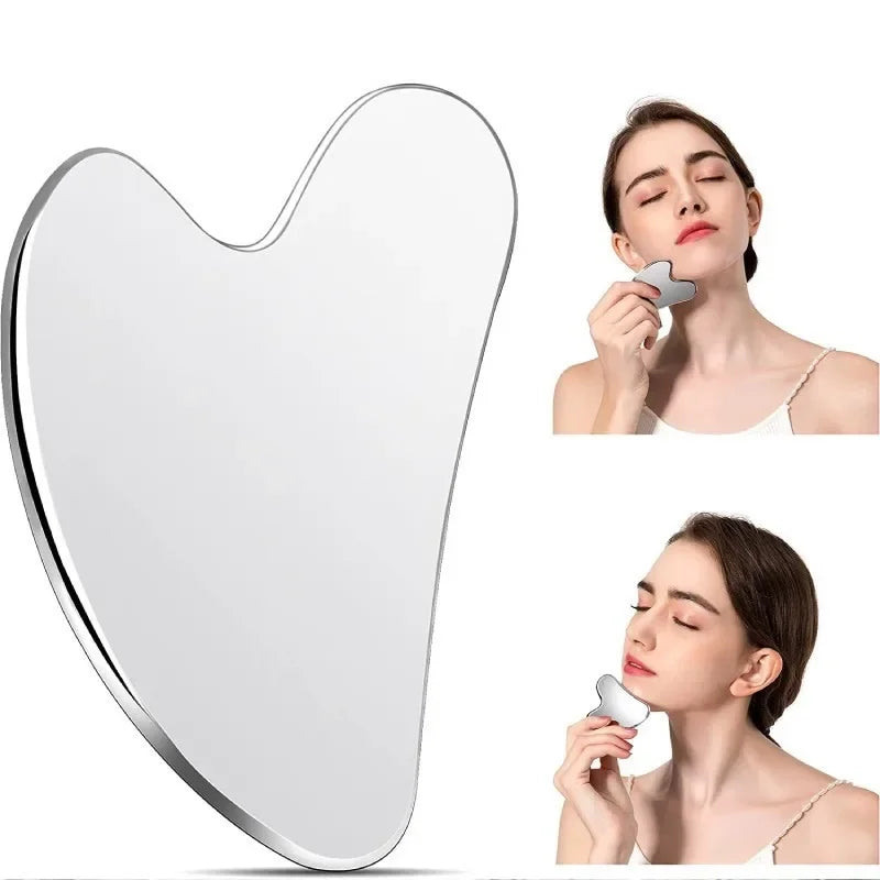 Stainless Steel Gua Sha Scraper Skin Beauty Care Face Massager Full Body Neck Guasha Detox SPA Masssage Tool Stress Relax Zpaxo