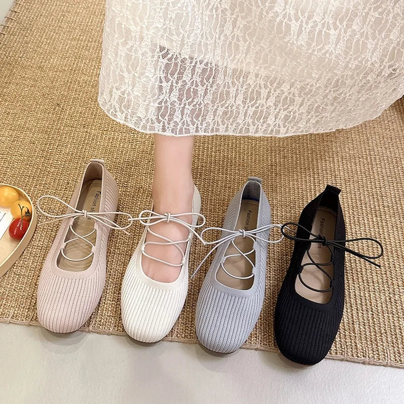 Women's Solid Comfortable Vintage Lightweight Single Shoes Women Zpaxo