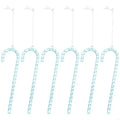 Break Resistant Acrylic Christmas Decorations 6 Pack Celebratory Candy Staff Hangers for Home Zpaxo Blue CN