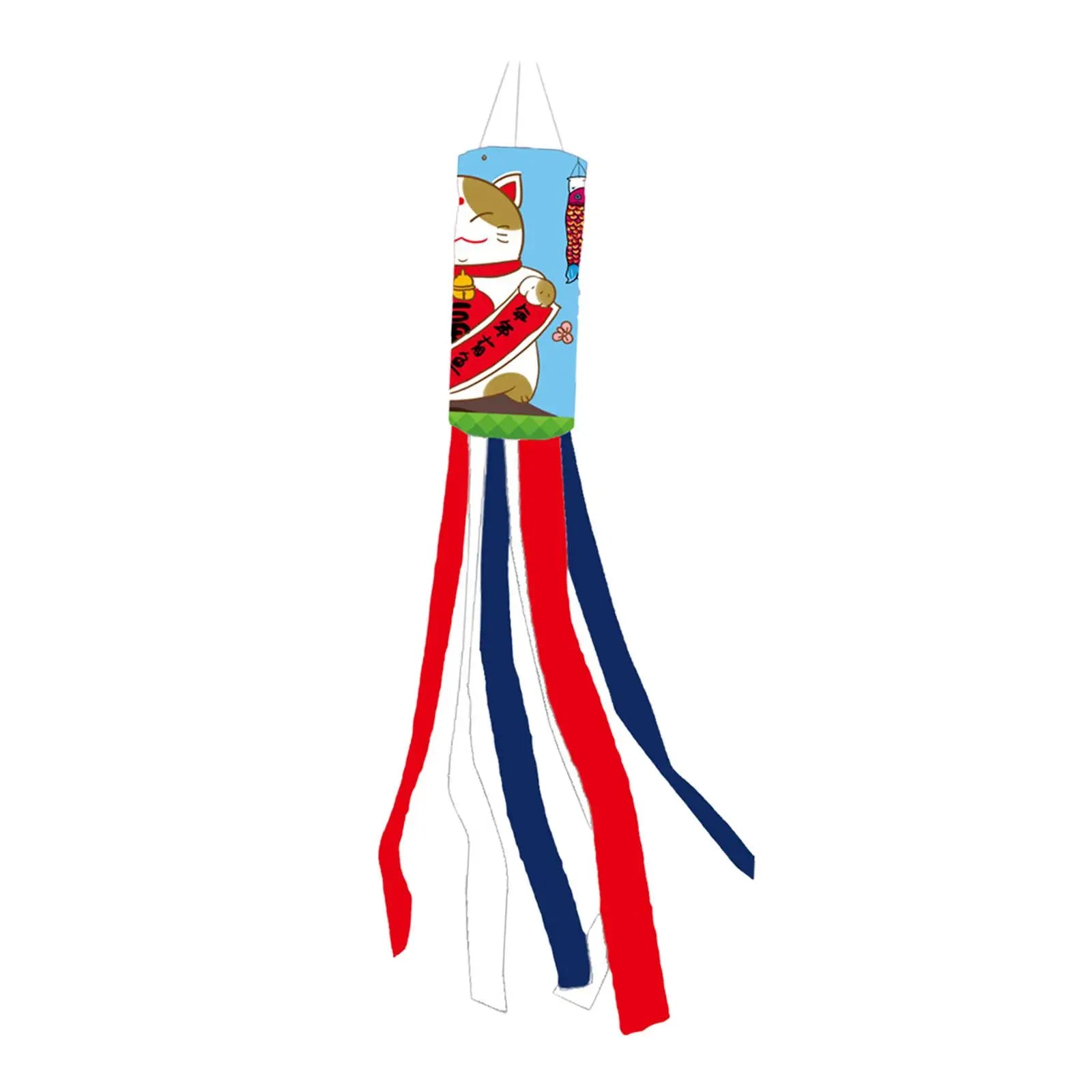 Carp Japanese Wind Pipe Flag Polyester Creative Hanging Decorations for Sushi Bar Restaurant Home Festival Outside Gifts Zpaxo B