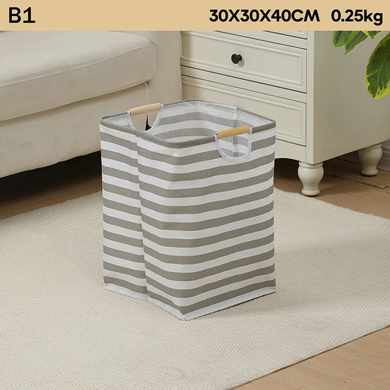 Large Capacity Laundry Basket Portable Dirty Clothes Storage Basket With Handle Black Durable Linen Foldable Laundry Basket Zpaxo B1