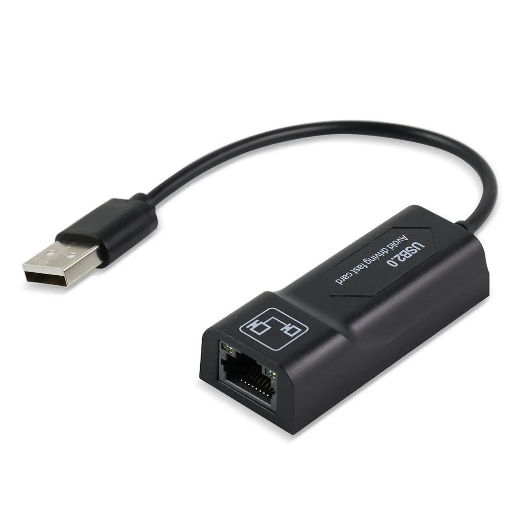 USB2.0 To RJ45 Network Cable Adapter 100Mbps Wired Network Card External Drive Free Network Card For Computer Notebooks Zpaxo